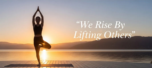 [Funny Yoga Quotes] We Rise By Lifting Others | 5to9style