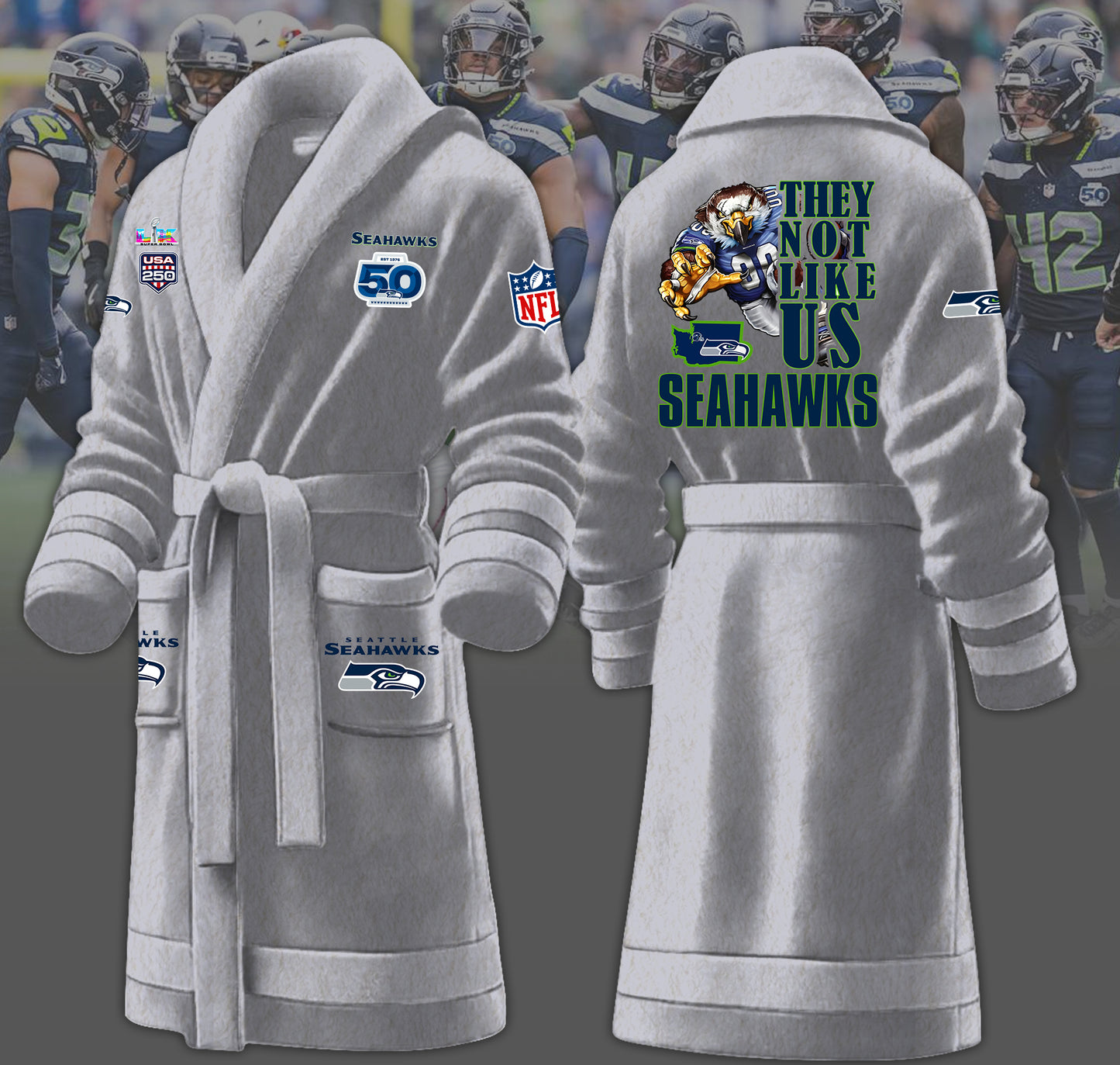 XFGLPC03SEA F130 Fleece Bathrobe