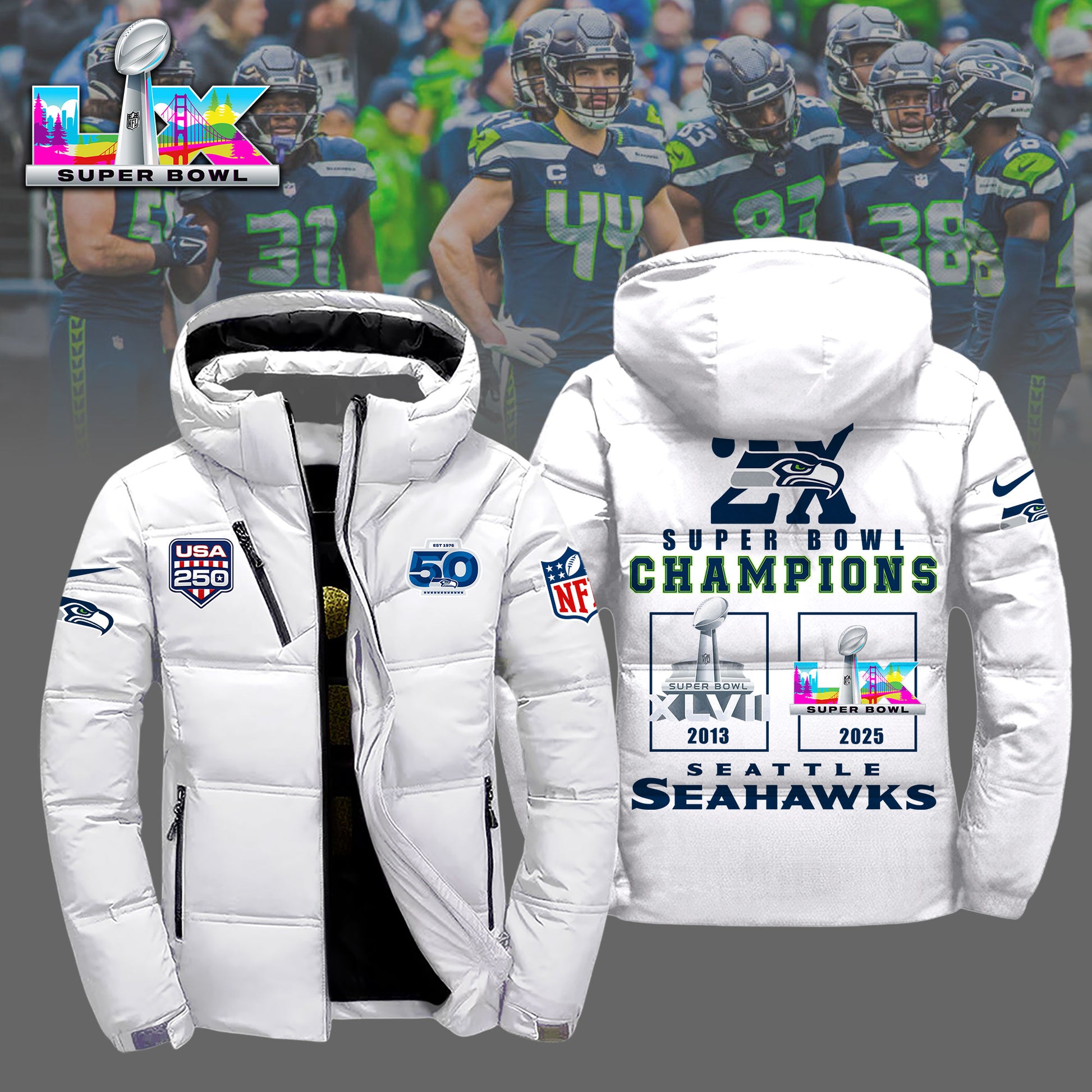 1A3LPC3SEA H89 3D Winter Down Jacket