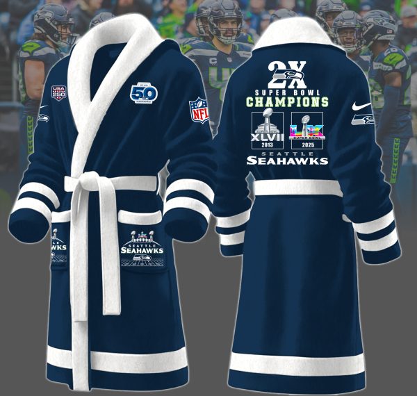 1A4LPC3SEA F130 Fleece Bathrobe