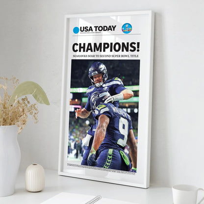 SH Football Champion LX 2026 Front Page Wall Art