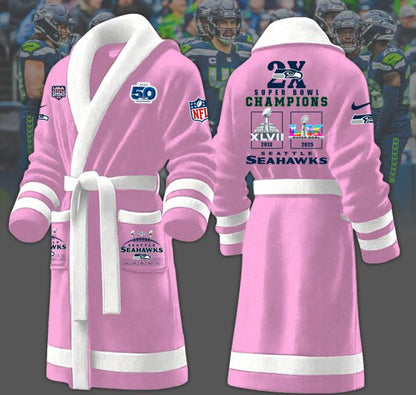 1A4LPC3SEA F130 Fleece Bathrobe