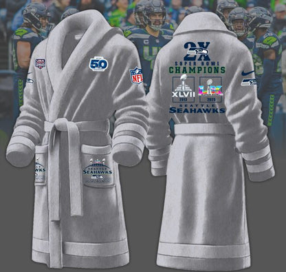 1A4LPC3SEA F130 Fleece Bathrobe