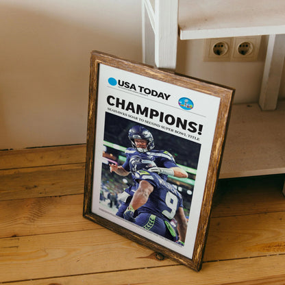 SH Football Champion LX 2026 Front Page Wall Art
