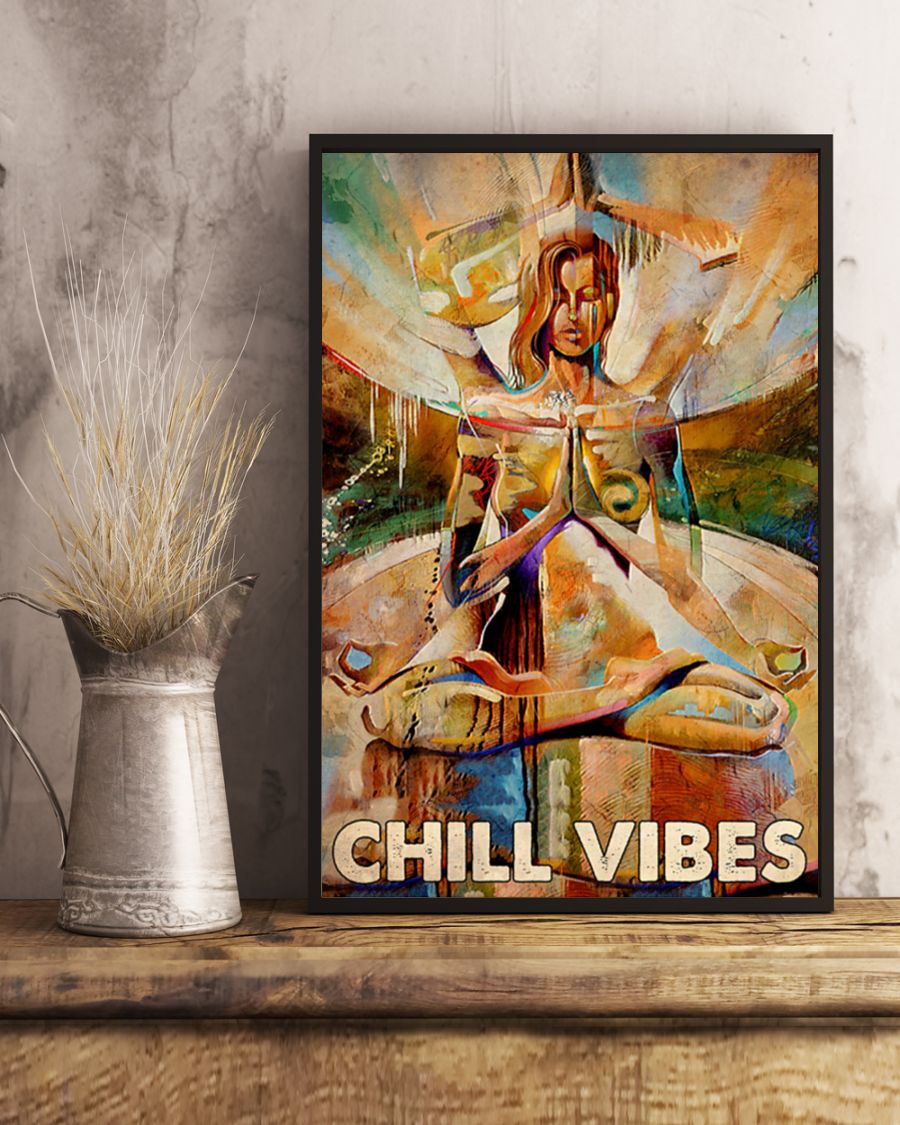 Yoga Life Peace Chill Vide - Vertical Poster - Owl Ohh