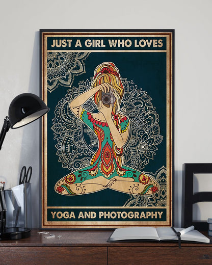 Yoga Life Peace Just A Girl Who Loves Yoga And Photography - Vertical Poster - 5to9style
