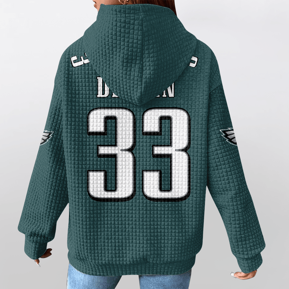 Unisex Philadelphia C.D 33 Waffle Hoodie