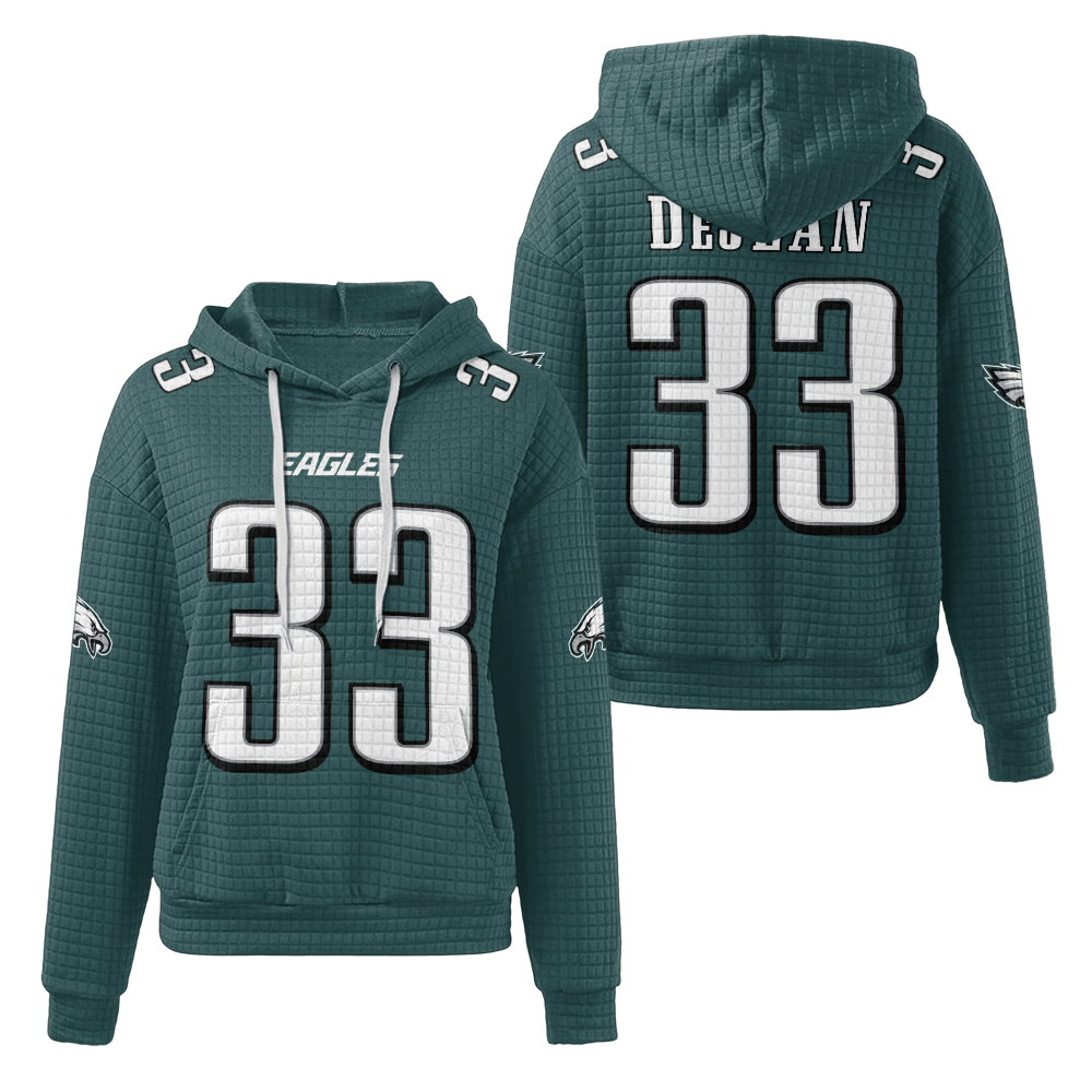 Unisex Philadelphia C.D 33 Waffle Hoodie