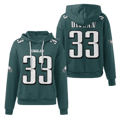 Unisex Philadelphia C.D 33 Waffle Hoodie