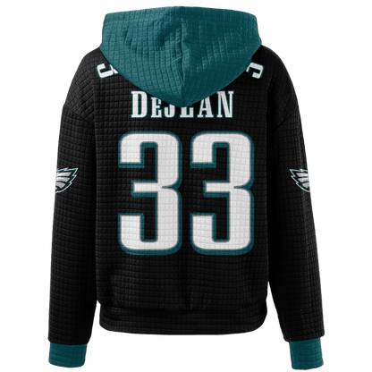 Unisex Philadelphia C.D 33 Waffle Hoodie