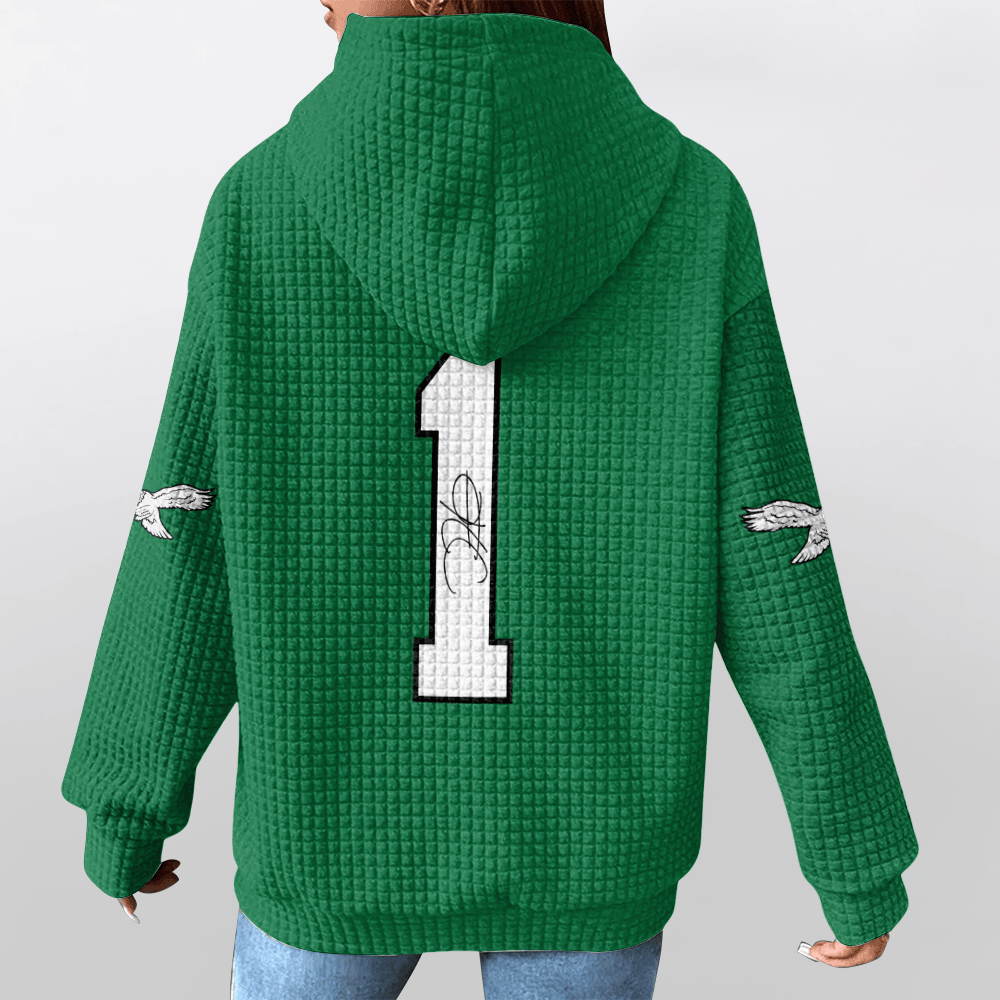 Autographed Unisex Philadelphia J.H 1 Waffle Hoodie