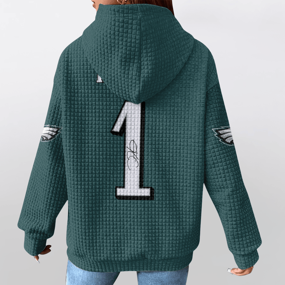 Autographed Unisex Philadelphia J.H 1 Waffle Hoodie
