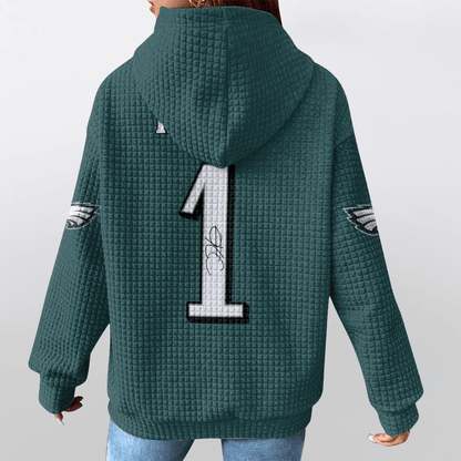 Autographed Unisex Philadelphia J.H 1 Waffle Hoodie