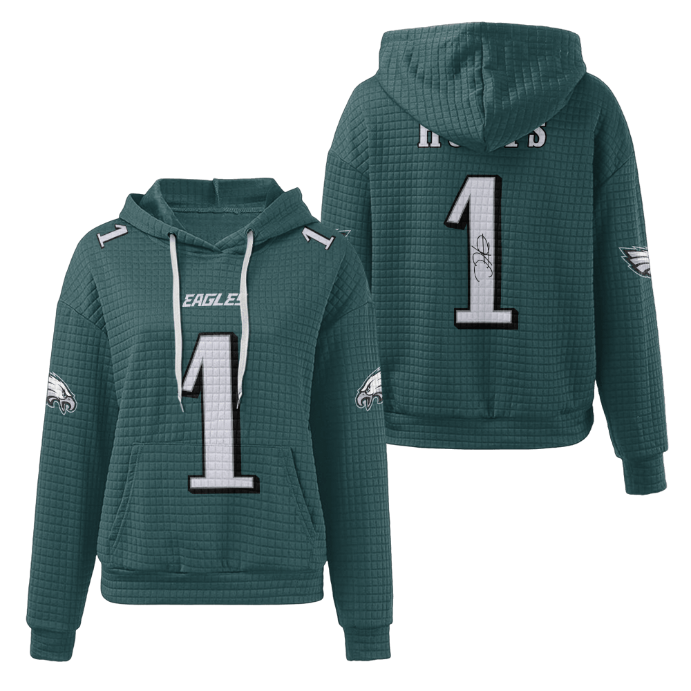 Autographed Unisex Philadelphia J.H 1 Waffle Hoodie