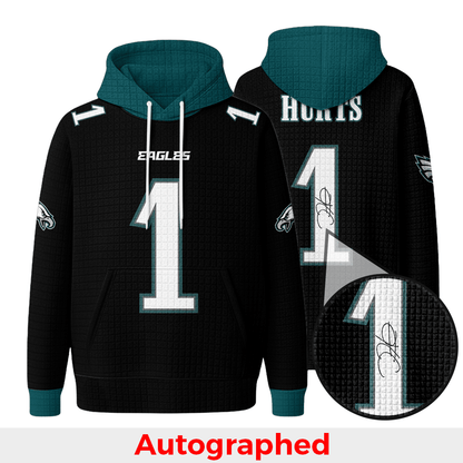 Autographed Unisex Philadelphia J.H 1 Waffle Hoodie