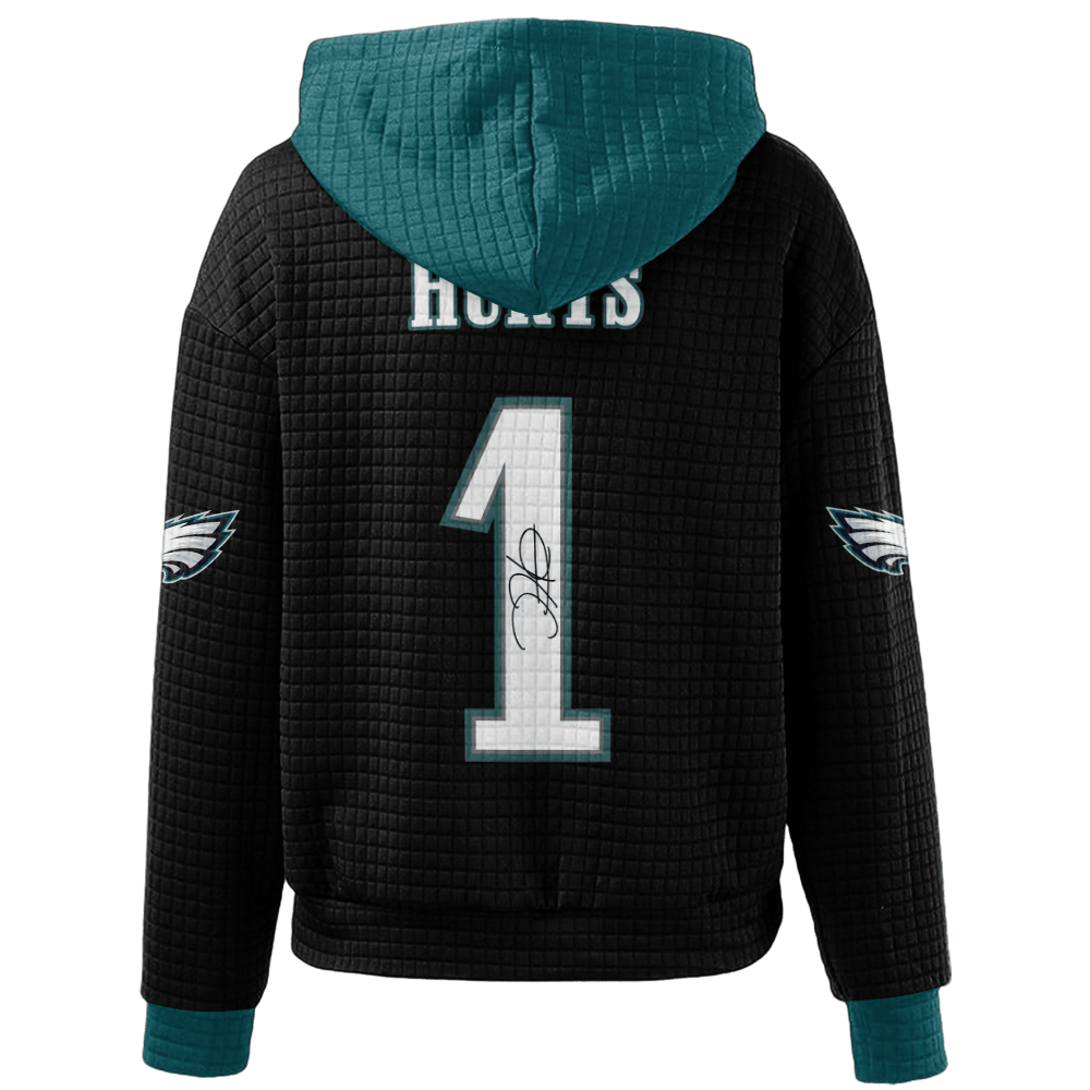 Autographed Unisex Philadelphia J.H 1 Waffle Hoodie