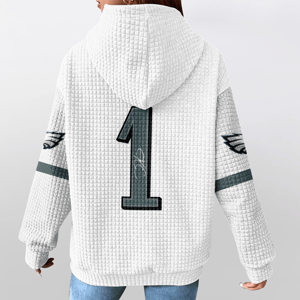 Autographed Unisex Philadelphia J.H 1 Waffle Hoodie
