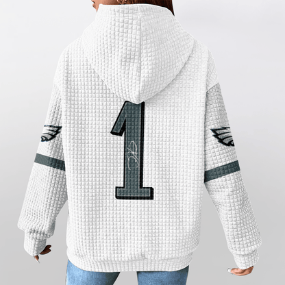 Autographed Unisex Philadelphia J.H 1 Waffle Hoodie