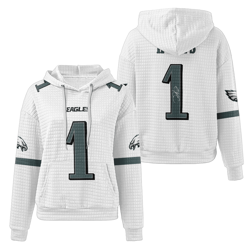 Autographed Unisex Philadelphia J.H 1 Waffle Hoodie