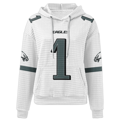 Autographed Unisex Philadelphia J.H 1 Waffle Hoodie