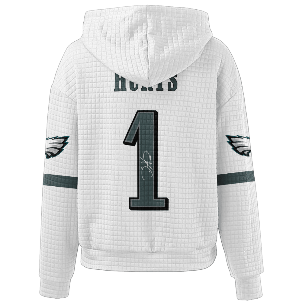 Autographed Unisex Philadelphia J.H 1 Waffle Hoodie