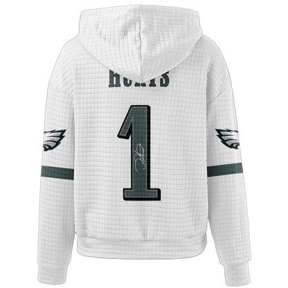 Autographed Unisex Philadelphia J.H 1 Waffle Hoodie
