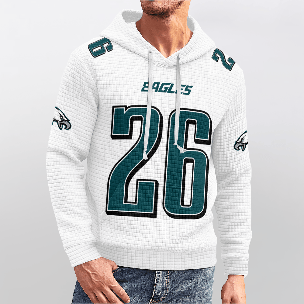 Autographed Unisex Philadelphia S.B 26 Waffle Hoodie