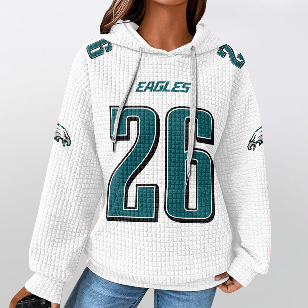 Autographed Unisex Philadelphia S.B 26 Waffle Hoodie