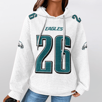 Autographed Unisex Philadelphia S.B 26 Waffle Hoodie