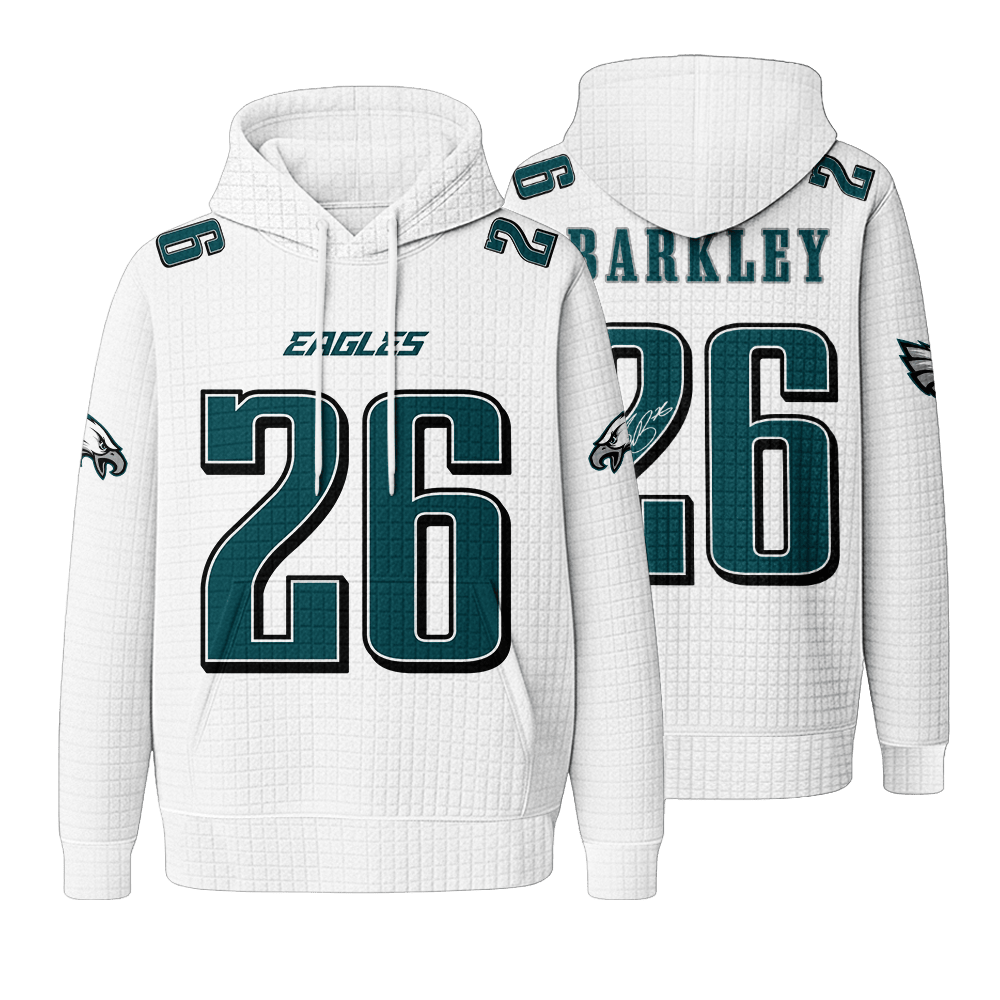 Autographed Unisex Philadelphia S.B 26 Waffle Hoodie