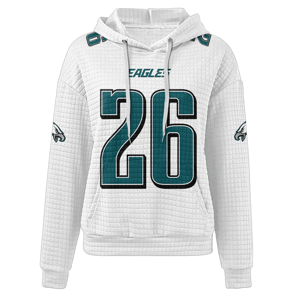 Autographed Unisex Philadelphia S.B 26 Waffle Hoodie