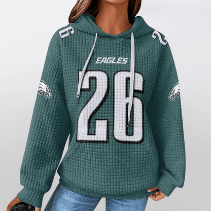 Autographed Unisex Philadelphia S.B 26 Waffle Hoodie