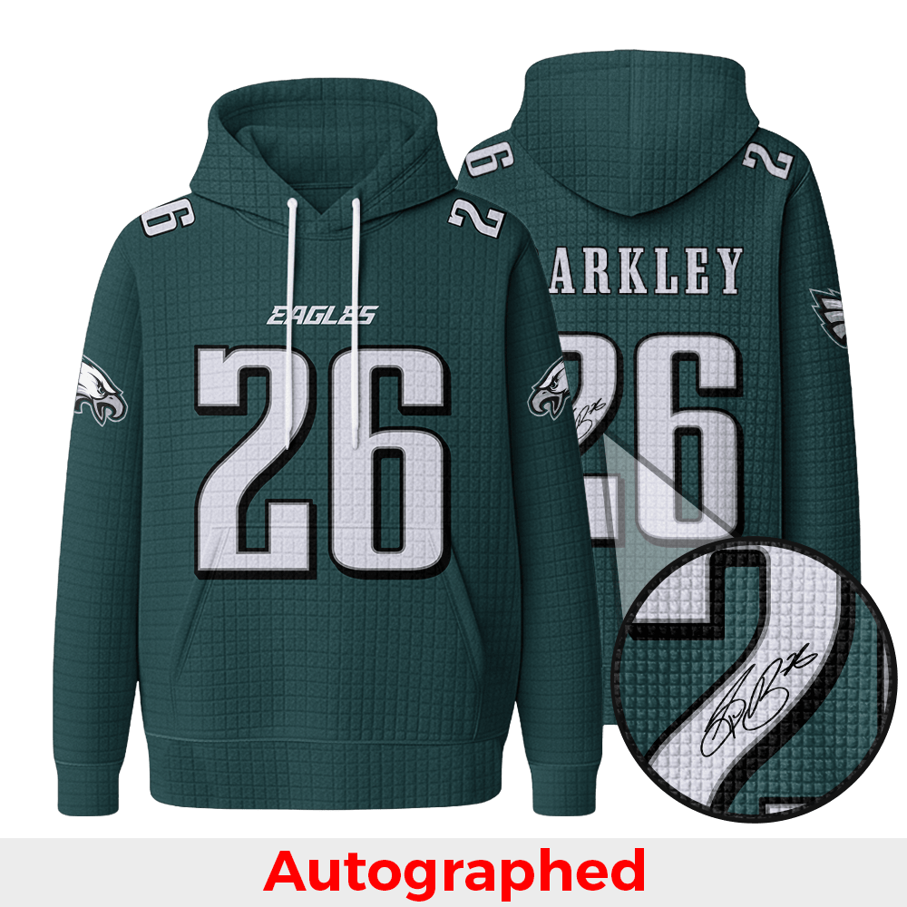 Autographed Unisex Philadelphia S.B 26 Waffle Hoodie