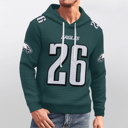 Autographed Unisex Philadelphia S.B 26 Waffle Hoodie