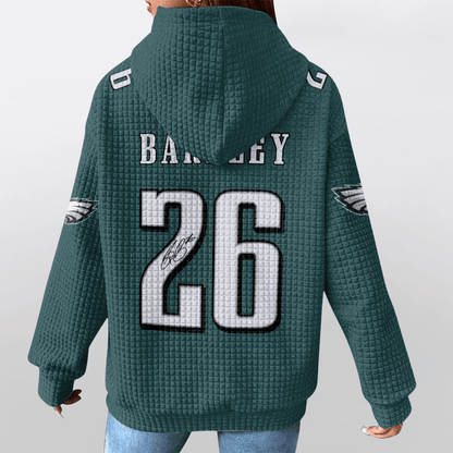 Autographed Unisex Philadelphia S.B 26 Waffle Hoodie
