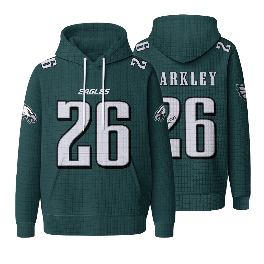 Autographed Unisex Philadelphia S.B 26 Waffle Hoodie