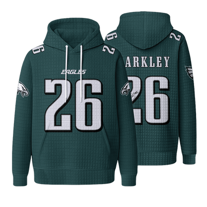 Autographed Unisex Philadelphia S.B 26 Waffle Hoodie