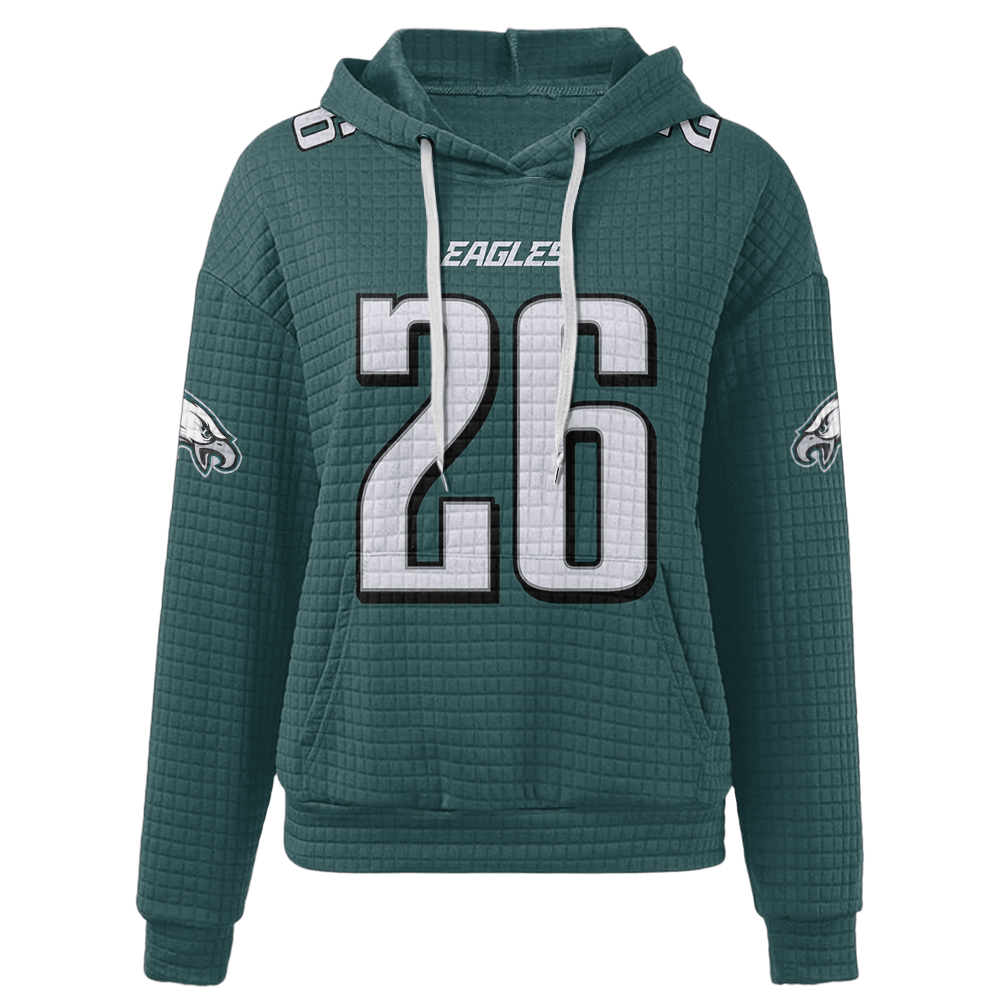 Autographed Unisex Philadelphia S.B 26 Waffle Hoodie
