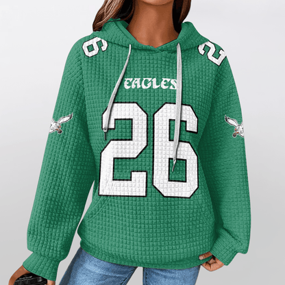 Autographed Unisex Philadelphia S.B 26 Waffle Hoodie