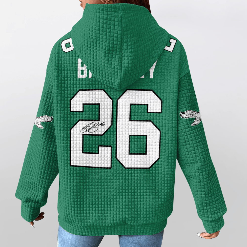 Autographed Unisex Philadelphia S.B 26 Waffle Hoodie