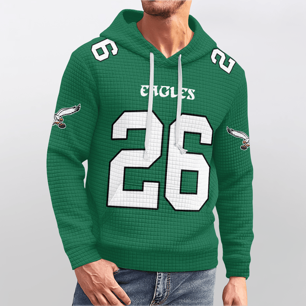 Autographed Unisex Philadelphia S.B 26 Waffle Hoodie