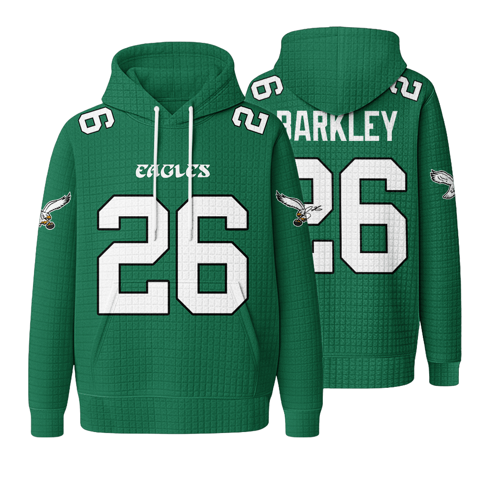 Autographed Unisex Philadelphia S.B 26 Waffle Hoodie