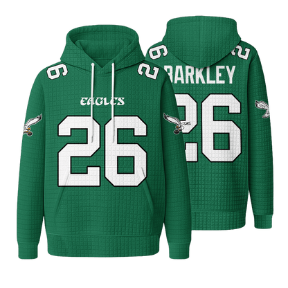 Autographed Unisex Philadelphia S.B 26 Waffle Hoodie