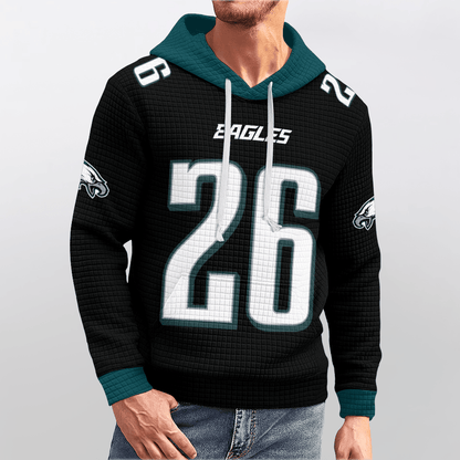 Autographed Unisex Philadelphia S.B 26 Waffle Hoodie