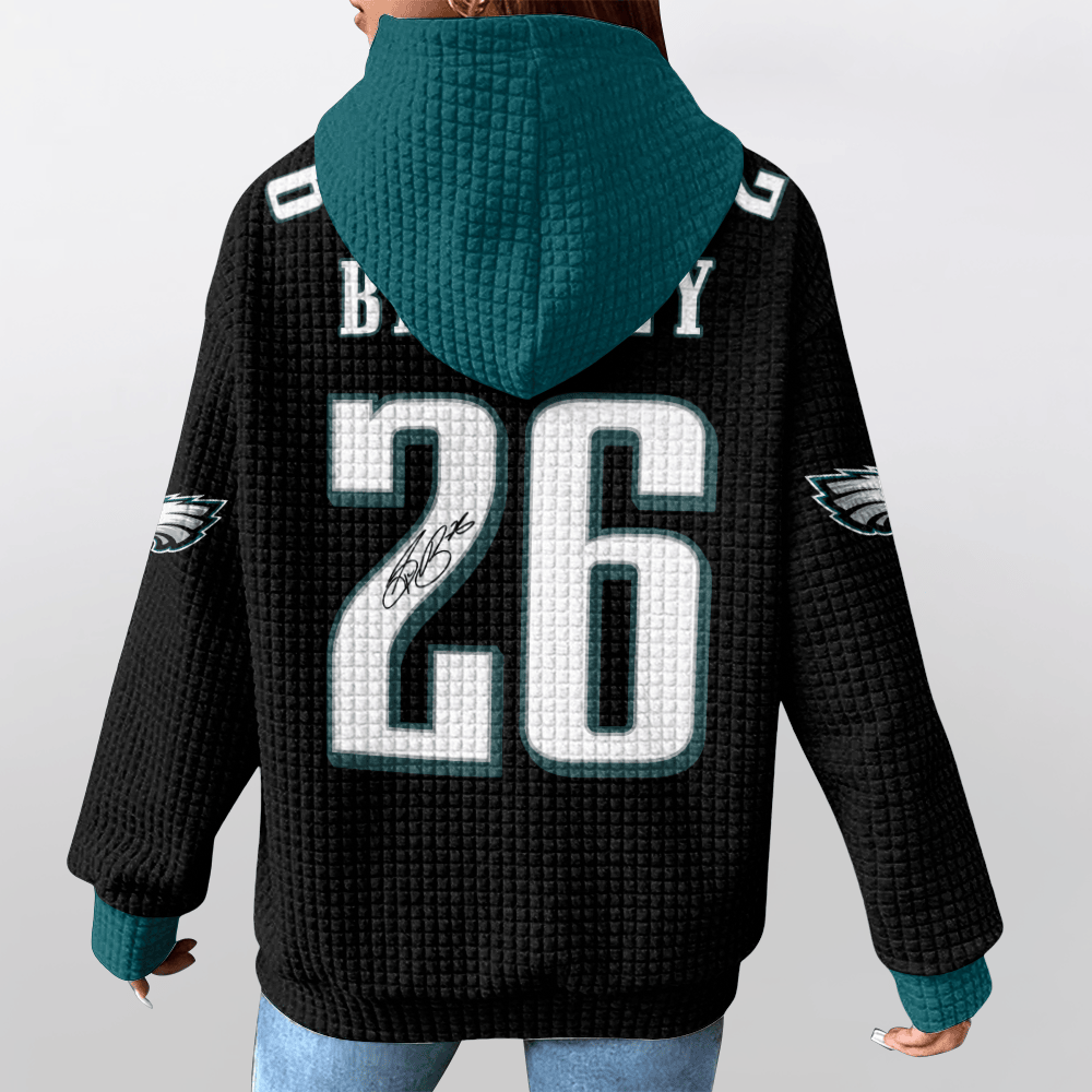 Autographed Unisex Philadelphia S.B 26 Waffle Hoodie