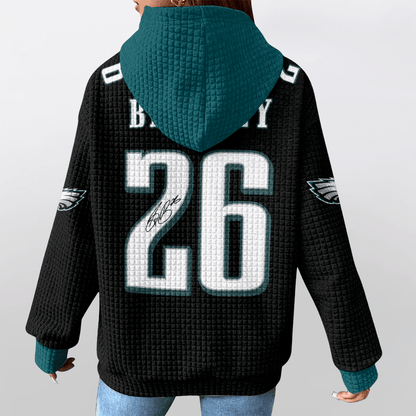 Autographed Unisex Philadelphia S.B 26 Waffle Hoodie