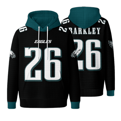 Autographed Unisex Philadelphia S.B 26 Waffle Hoodie