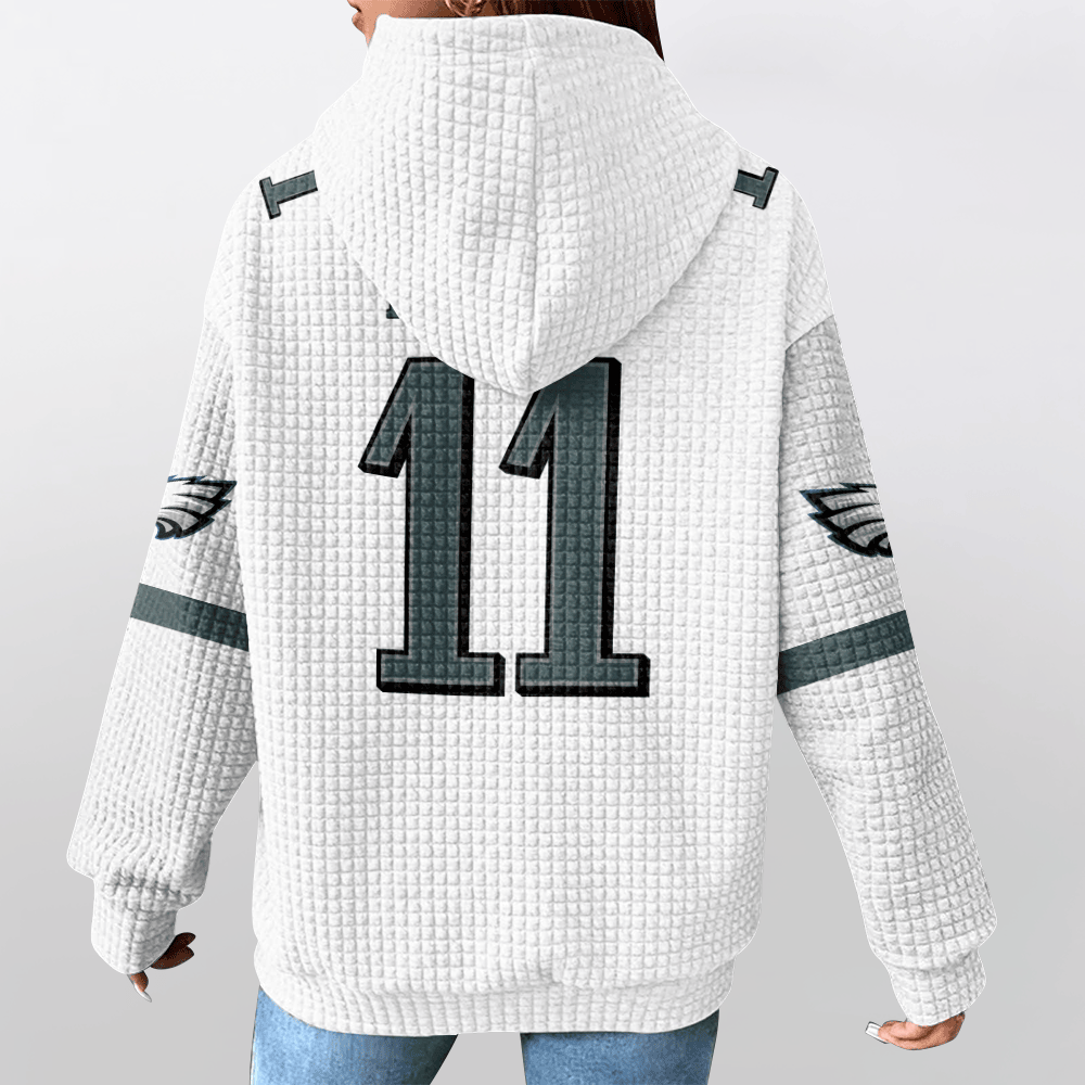 Unisex Philadelphia A.J.B 11 Waffle Hoodie