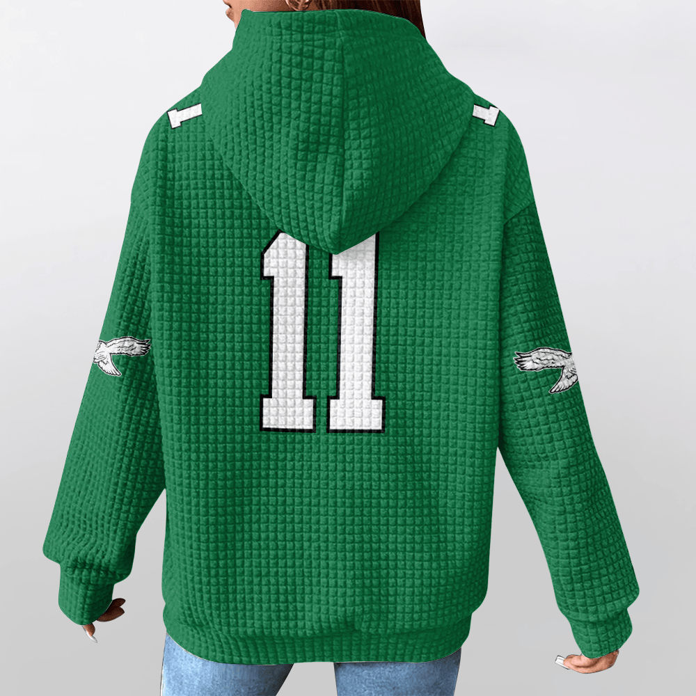 Unisex Philadelphia A.J.B 11 Waffle Hoodie