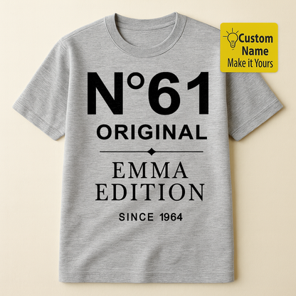 Personalized Birthday T-Shirt – N61 Orginal Emma Edition Custom name 1964 years – Unique Birthday Gifts - Birthday Gift Ideas